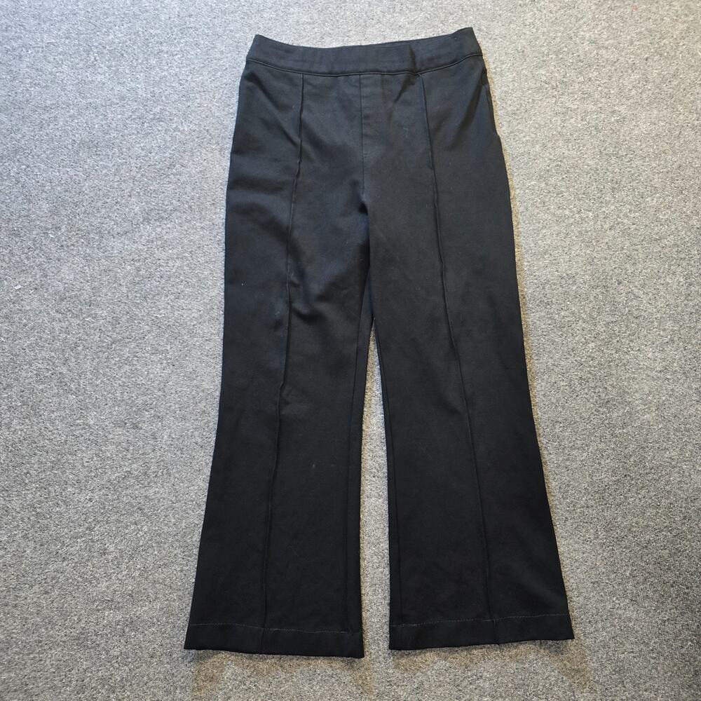 Spanx Pants Womens Size XL Black Flare Leg Ponte Stretch Slimming Casual Capsule